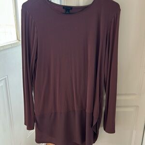 Ann Taylor rosy purple long sleeve shirt size M
